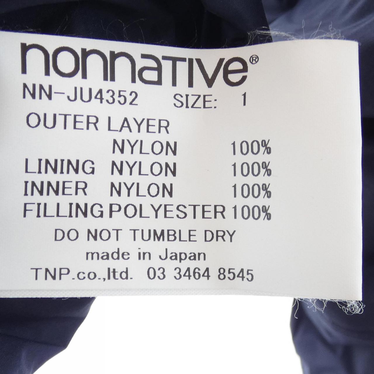 ノンネイティブ NONNATIVE ブルゾン
