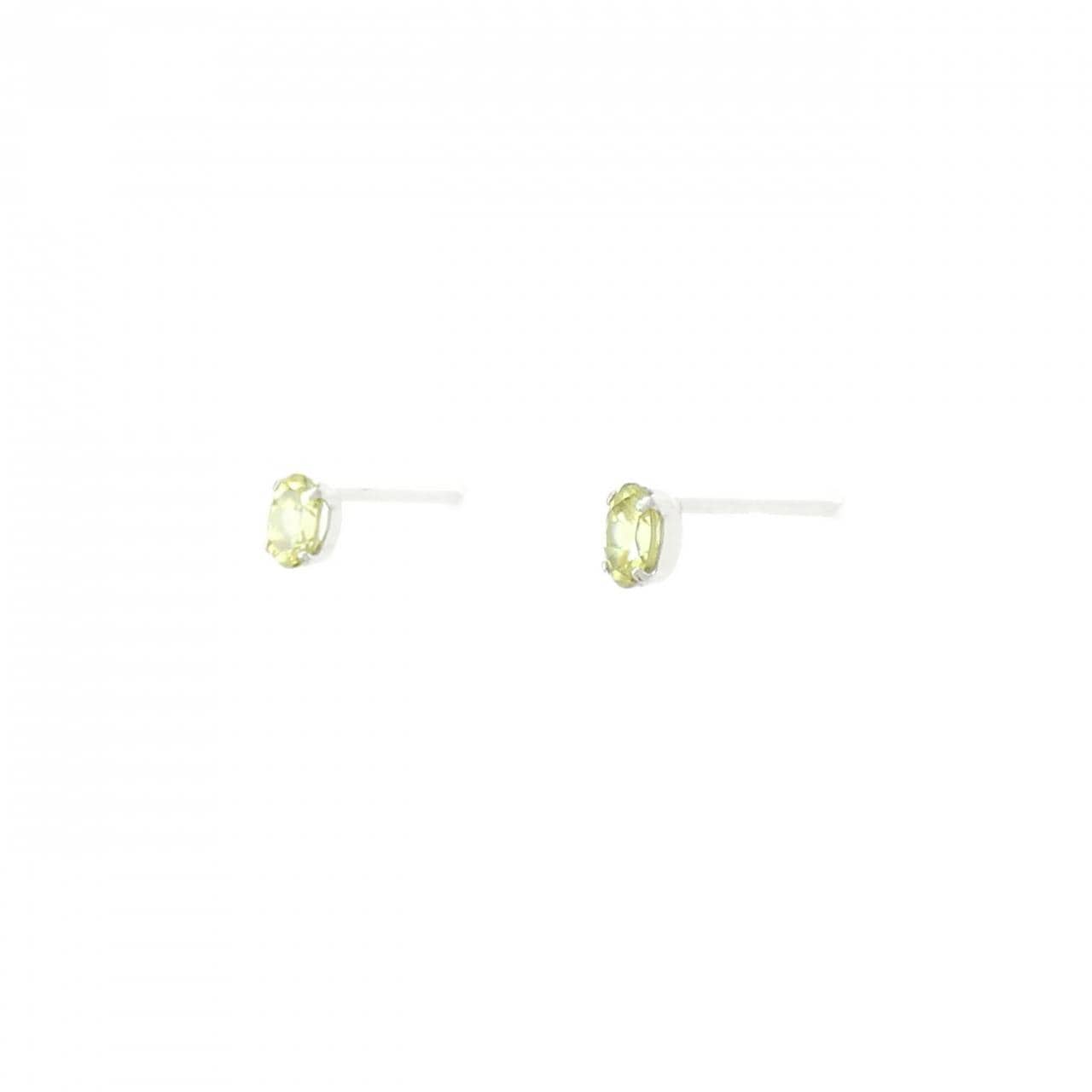 【新品】PT900 スフェーン ピアス 0.39CT