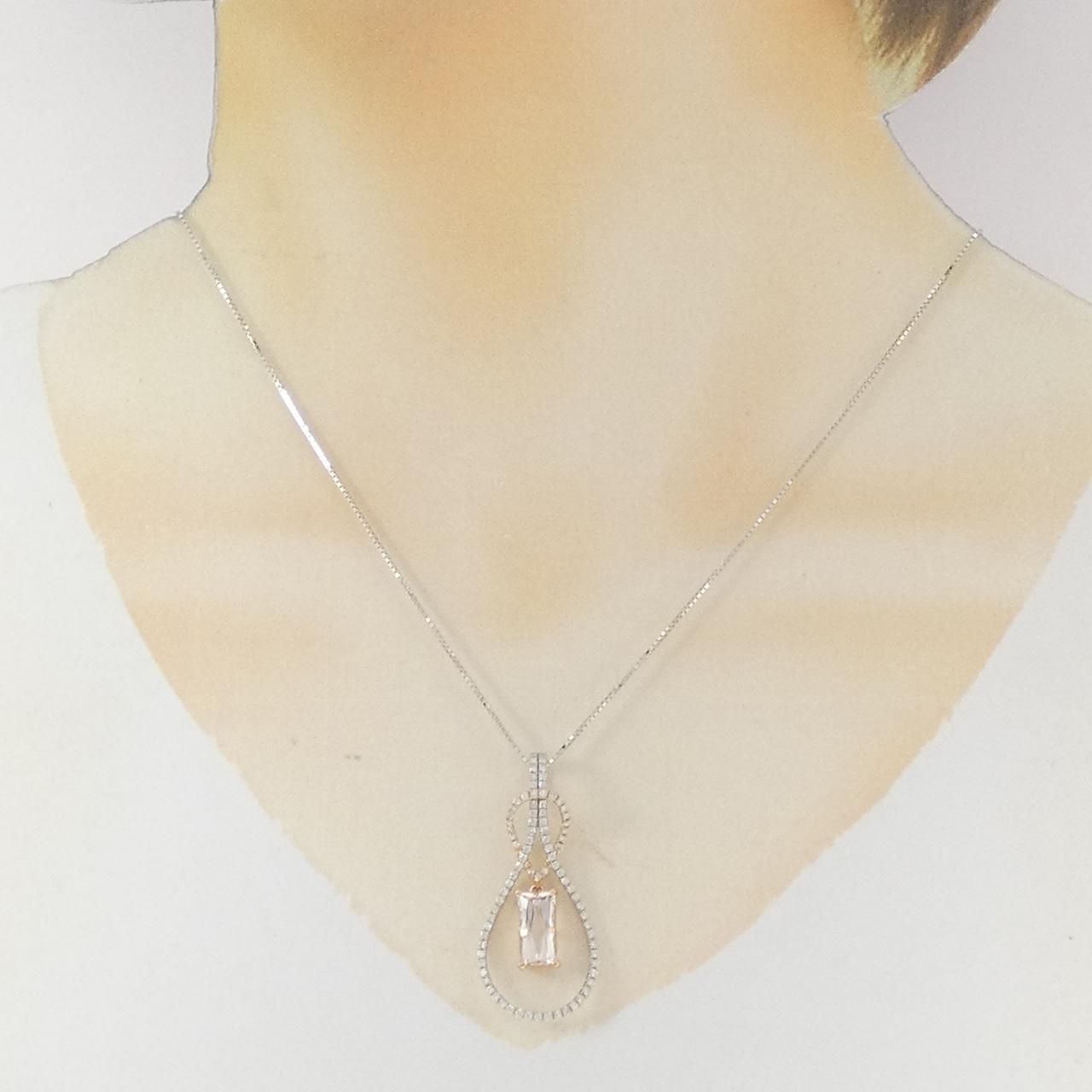 K18PG/K18WG ベリル ネックレス 1.78CT