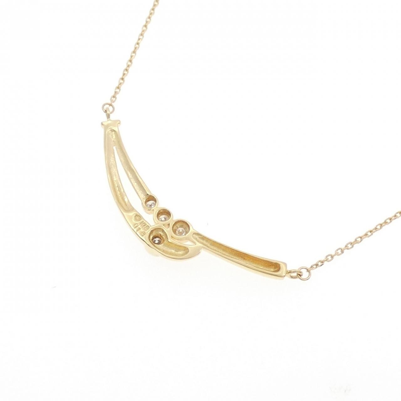 K18YG ダイヤモンド ネックレス 0.18CT