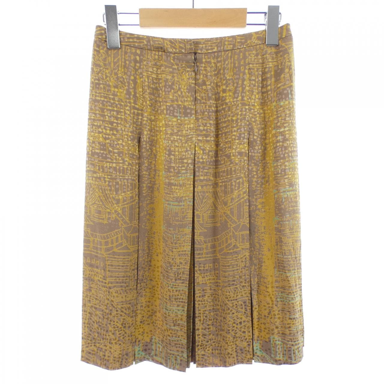 エルメス HERMES L'AIR DE GINZA 2006 sk314 ツイルレーヌ スカート