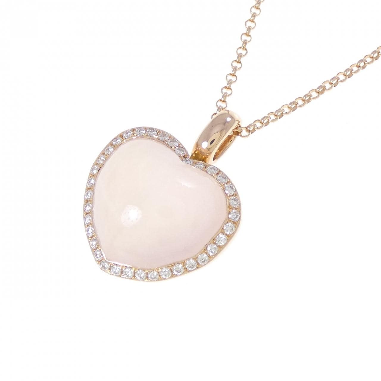 ポンテヴェキオ ローズクオーツ ネックレス 7.10CT