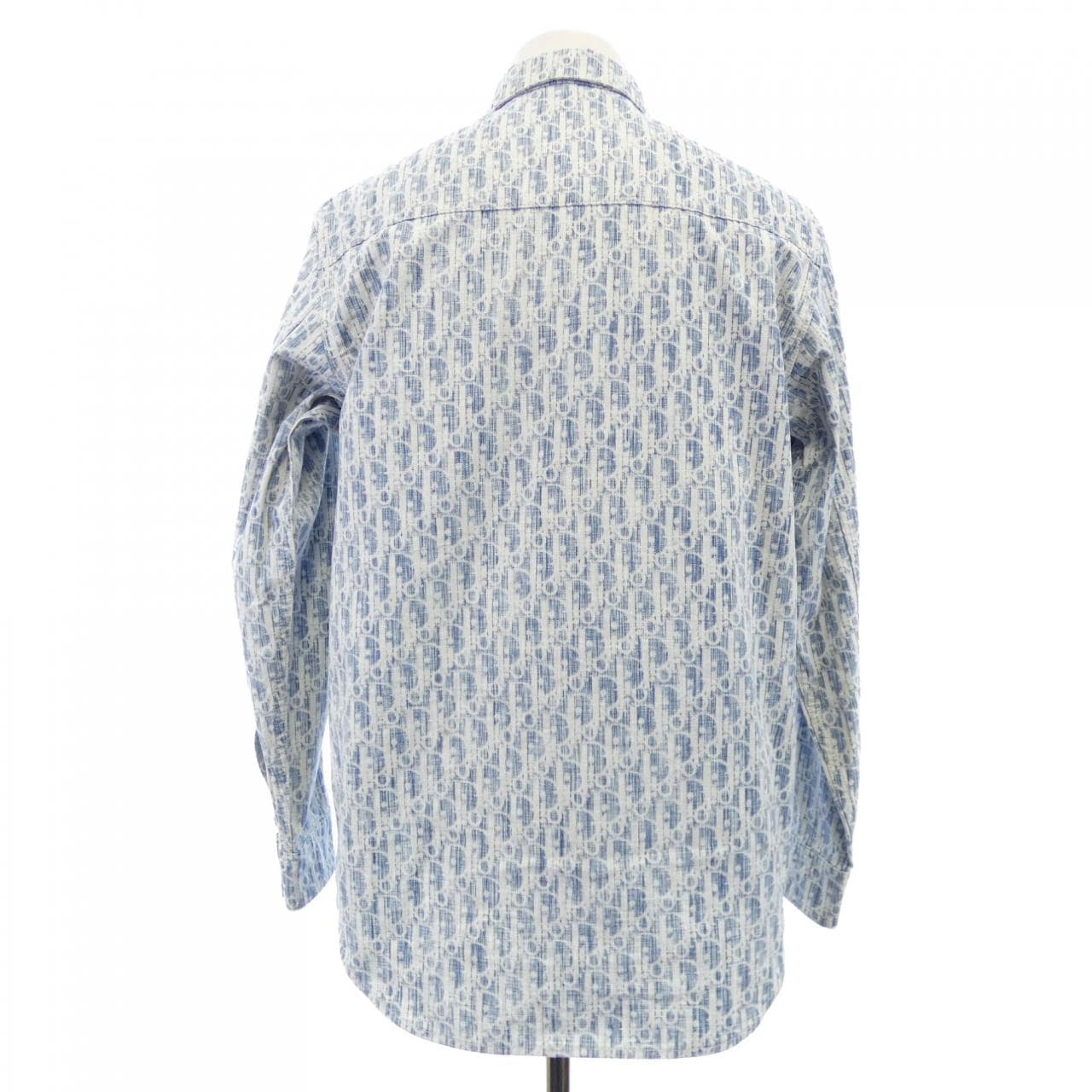 ディオール DIOR DIOR ESSENTIALS オブリークカスリコットンデニム 013D585BY989 シャツ