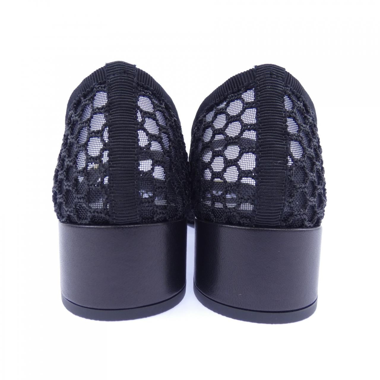 プラダ PRADA ローヒール メッシュファブリック バレリーナ トライアングルロゴ 1L3240 パンプス