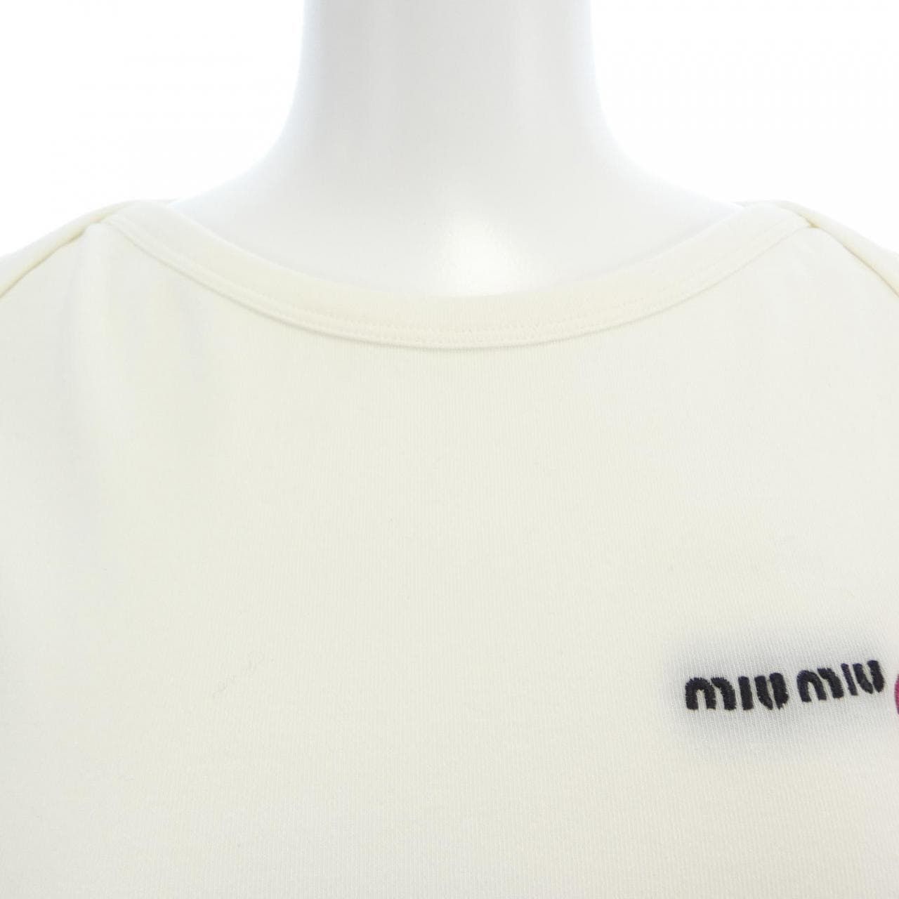 ミュウミュウ MIU MIU PETIT BATEAU ストレッチジャージー MJN568 SOOO 166H Tシャツ