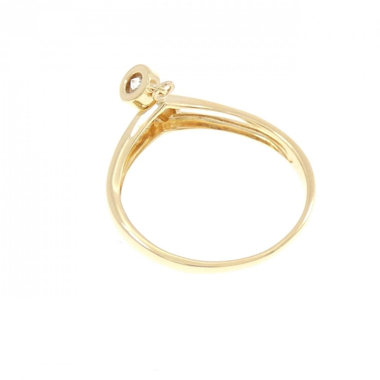 K18YG ハート ダイヤモンド リング 0.10CT