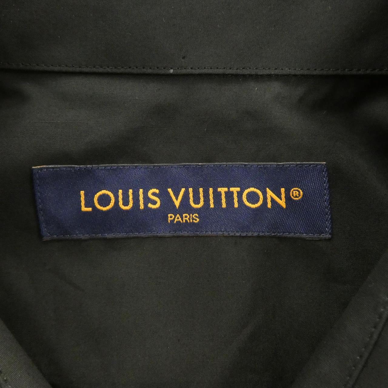 ルイヴィトン LOUIS VUITTON モノグラムフラワーエンブロイダリーショートスリーブシャツ HTS33WRDP S/Sシャツ