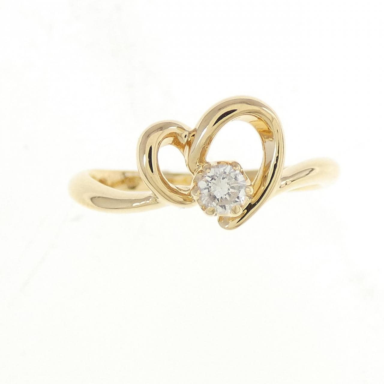 K18YG ダイヤモンド リング 0.1CT