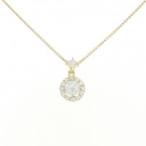 【新品】K18YG ダイヤモンド ネックレス 0.235CT F SI2 VG