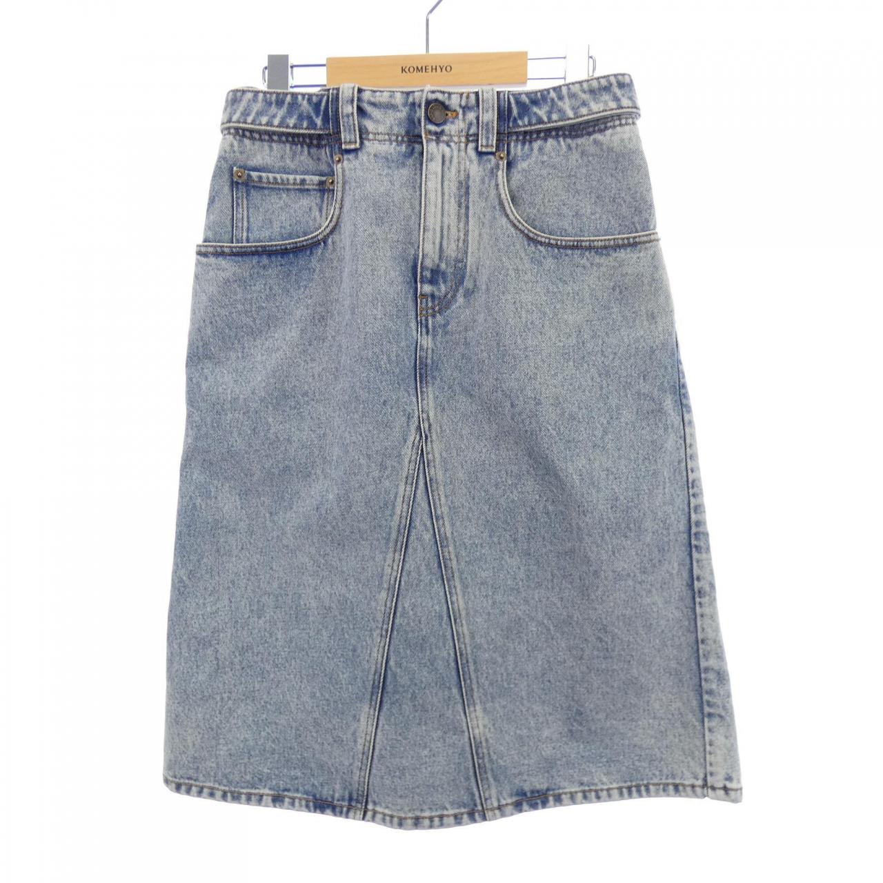 ルイヴィトン LOUIS VUITTON ブリーチドデニムミディスカート FPJU18BEA スカート