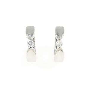 K14WG ダイヤモンド イヤリング 0.10CT