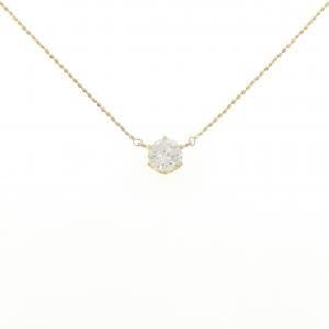 K18YG ダイヤモンド ネックレス 1.005CT H SI1 Good
