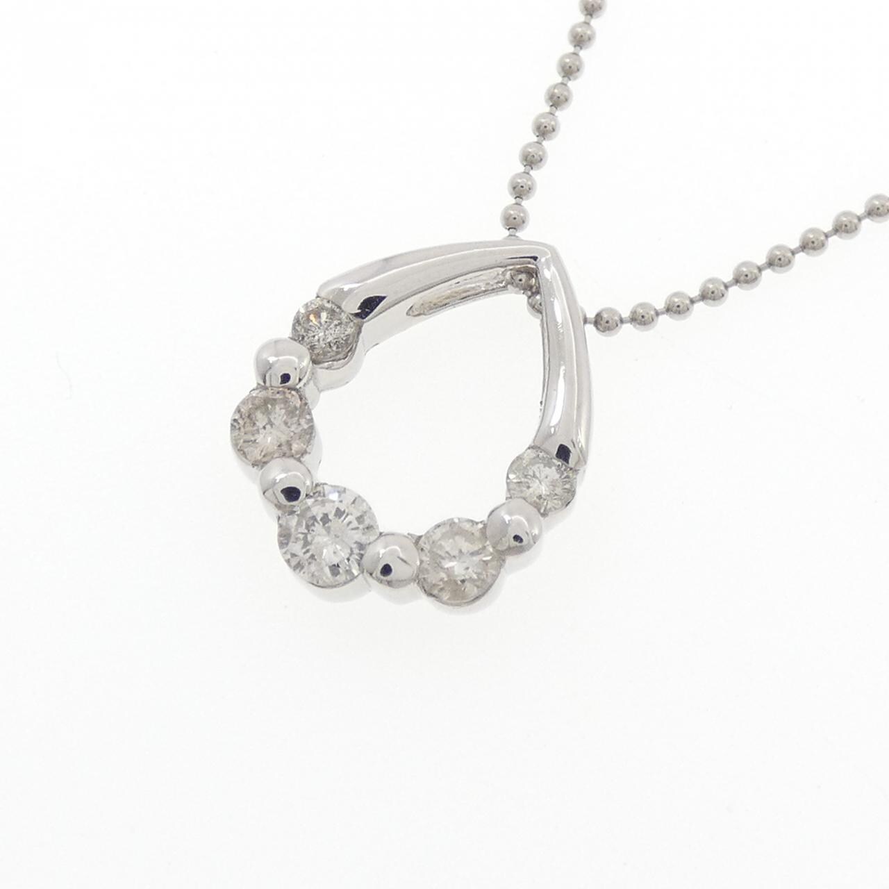 PT900/PT850 ダイヤモンド ネックレス 0.40CT