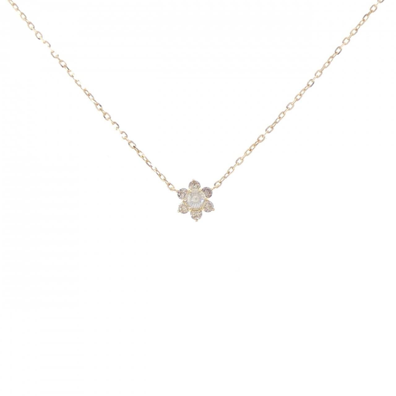 アガット ダイヤモンド ネックレス 0.1CT