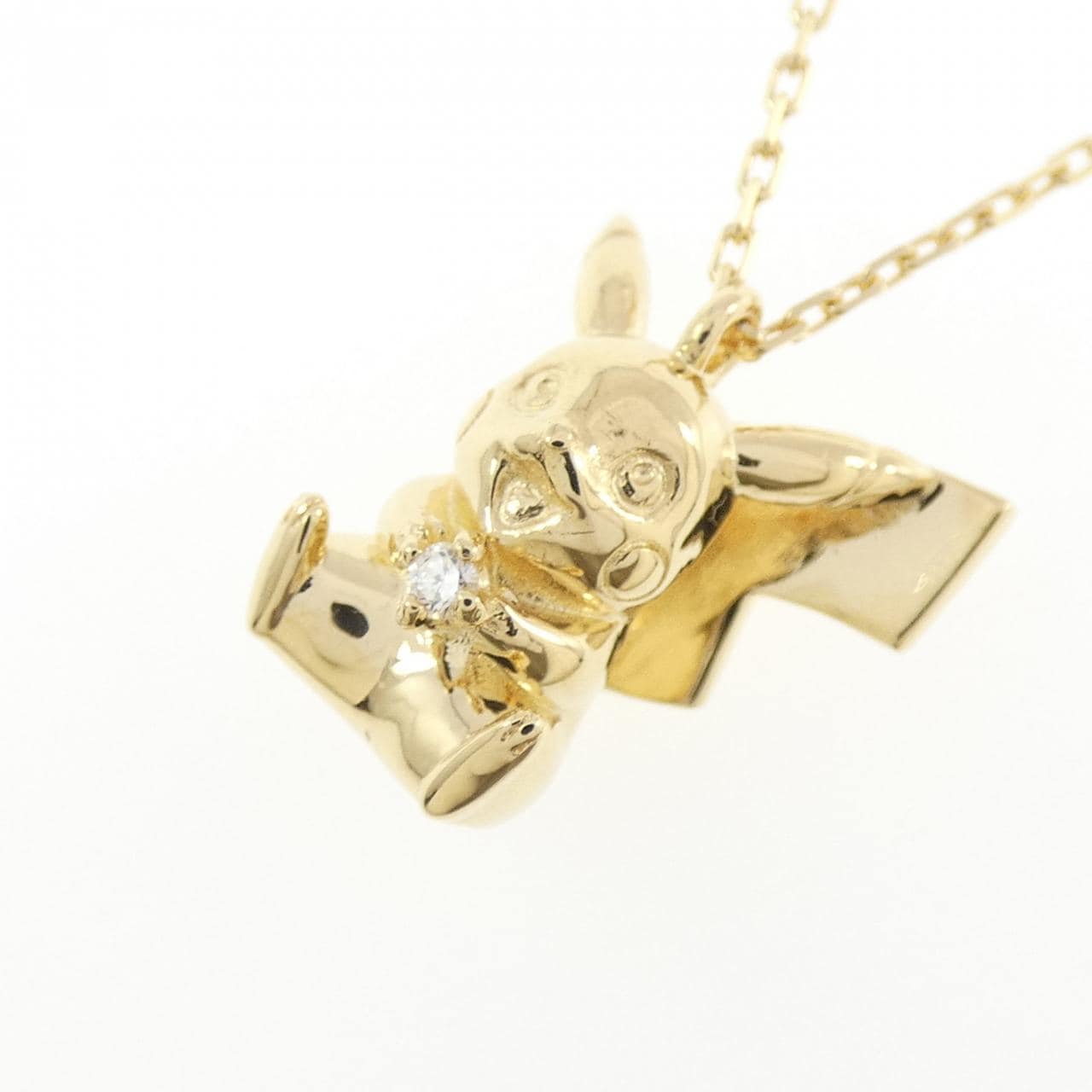 K18YG ダイヤモンド ネックレス 0.02CT