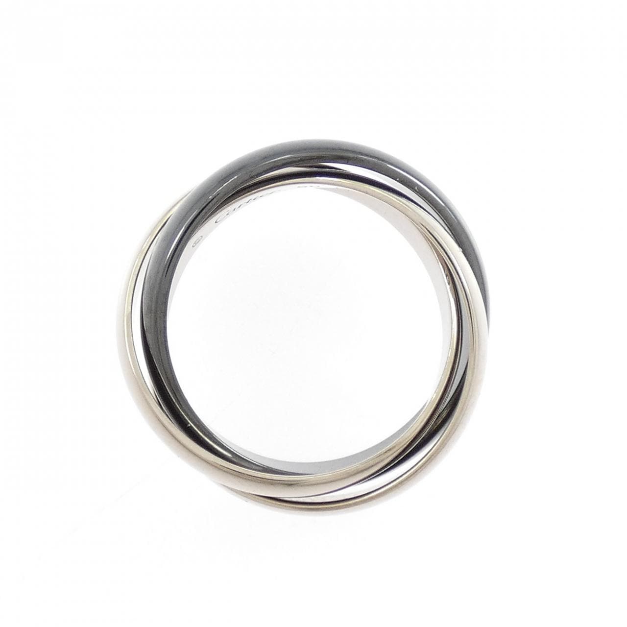 カルティエ トリニティ ブラック&ホワイト リング