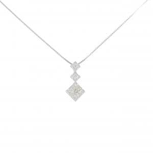 K18WG ダイヤモンド ネックレス 0.30CT