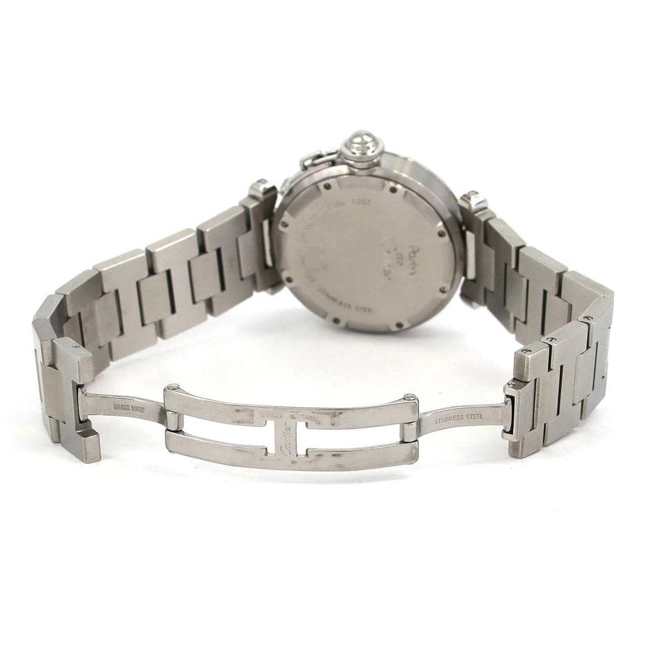 【ノーメンテナンス還元価格】カルティエ パシャC GMTグランデデイト W31049M7 SS 自動巻