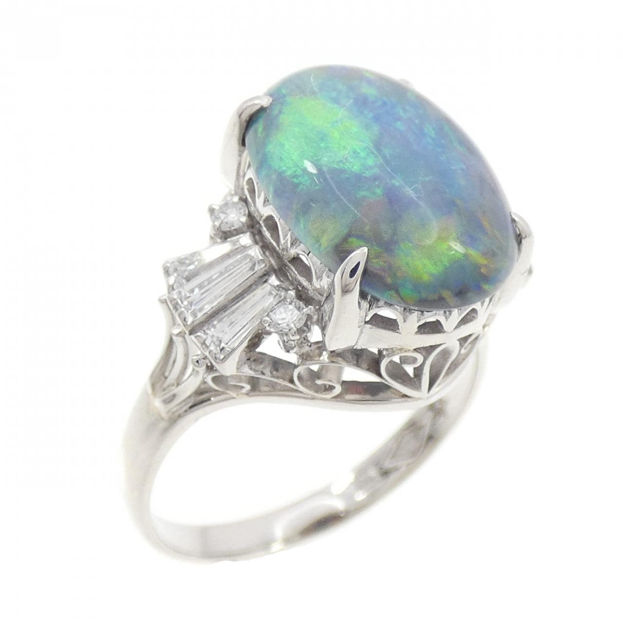 PT850 ブラックオパール リング 2.80CT