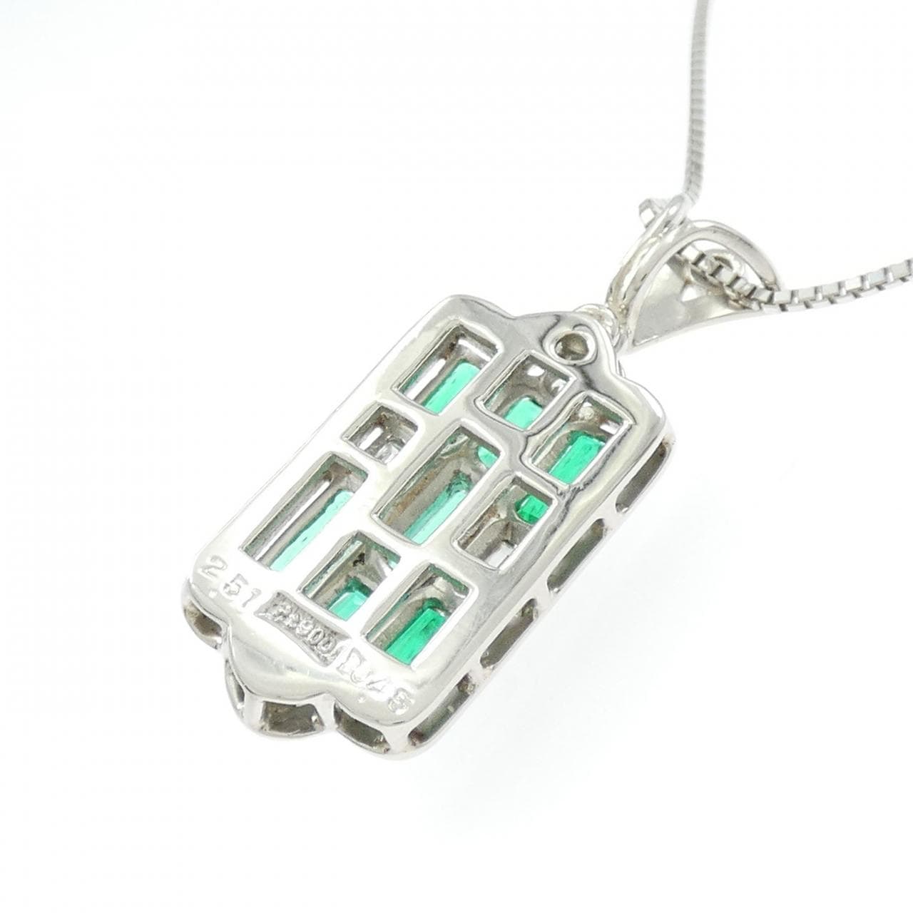 PT900/PT850 エメラルド ネックレス 2.51CT