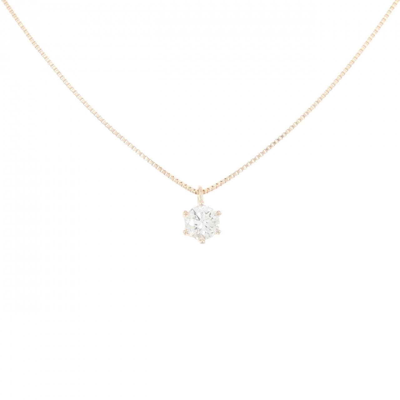 K18PG ダイヤモンド ネックレス 0.313CT G I1 Good