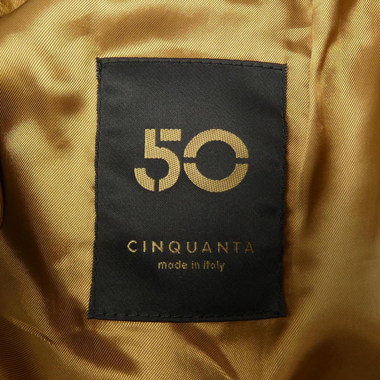 チンクアンタ Cinquanta レザーライダースジャケット