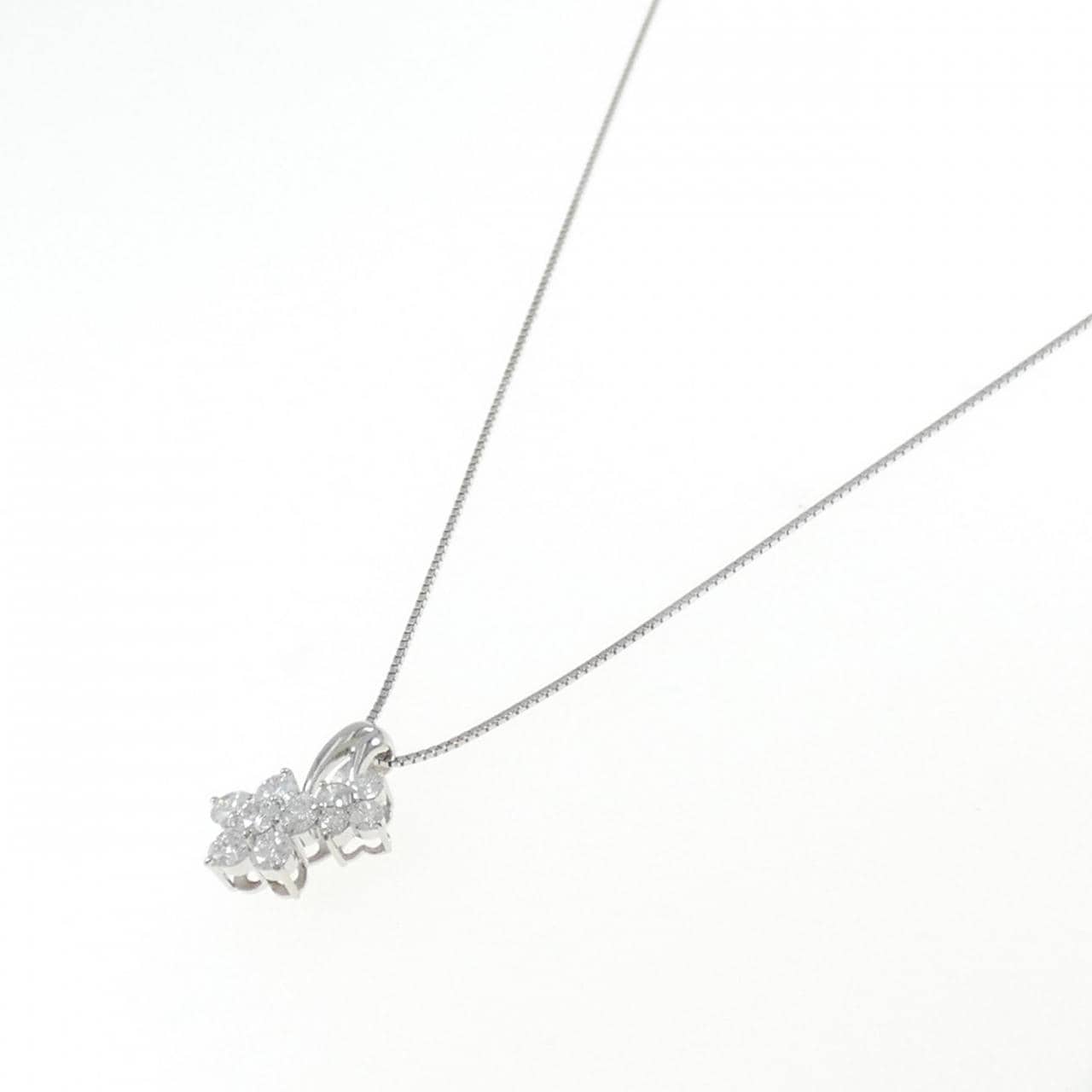 PT Flower Diamond Necklace 1.02CT