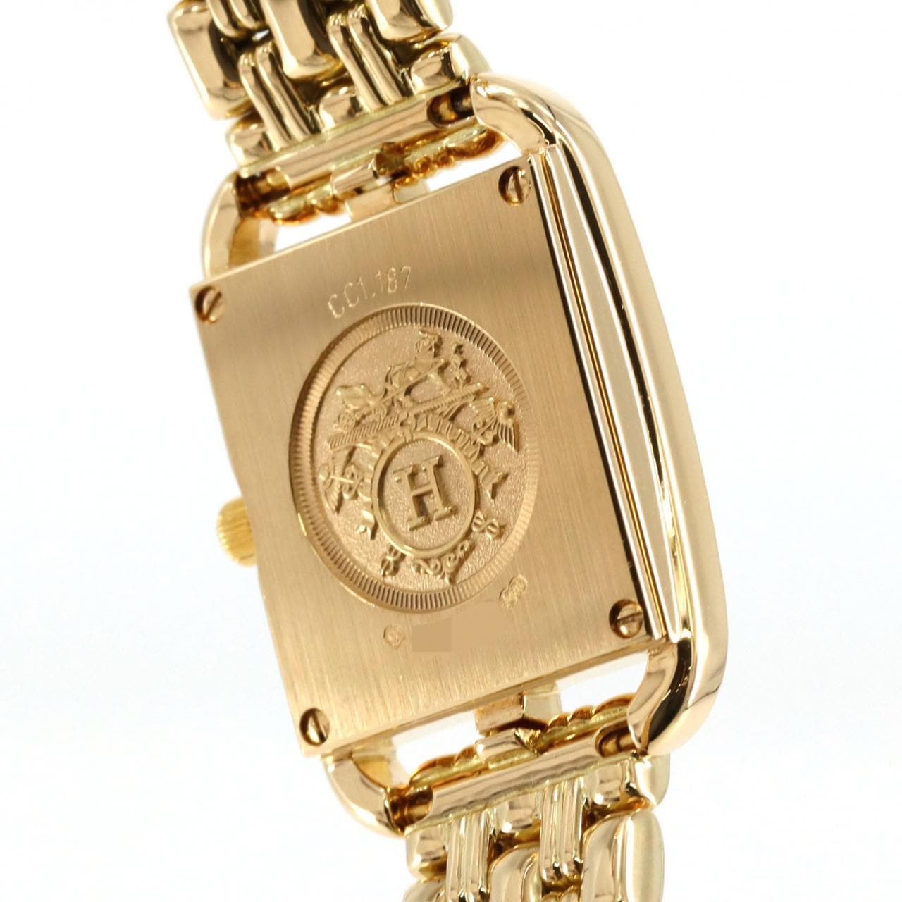 HERMES Cape Cod YG/D Bracelet D CC1.187 YG Quartz