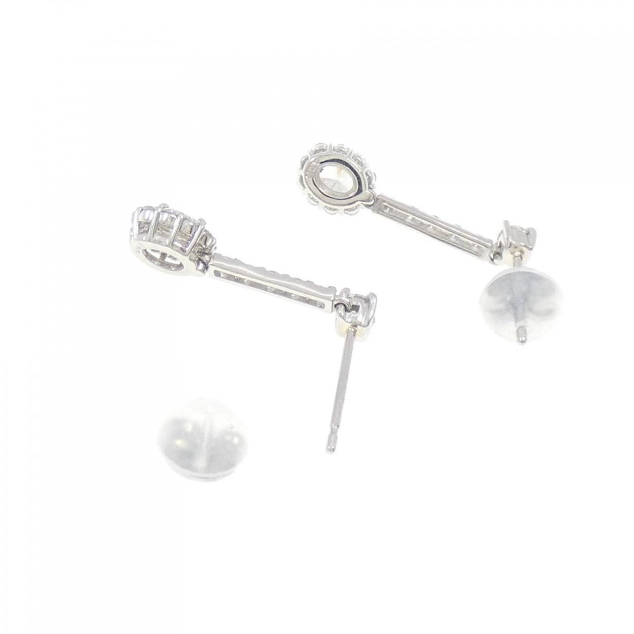 [BRAND NEW] PT900 Diamond earrings 0.60CT
