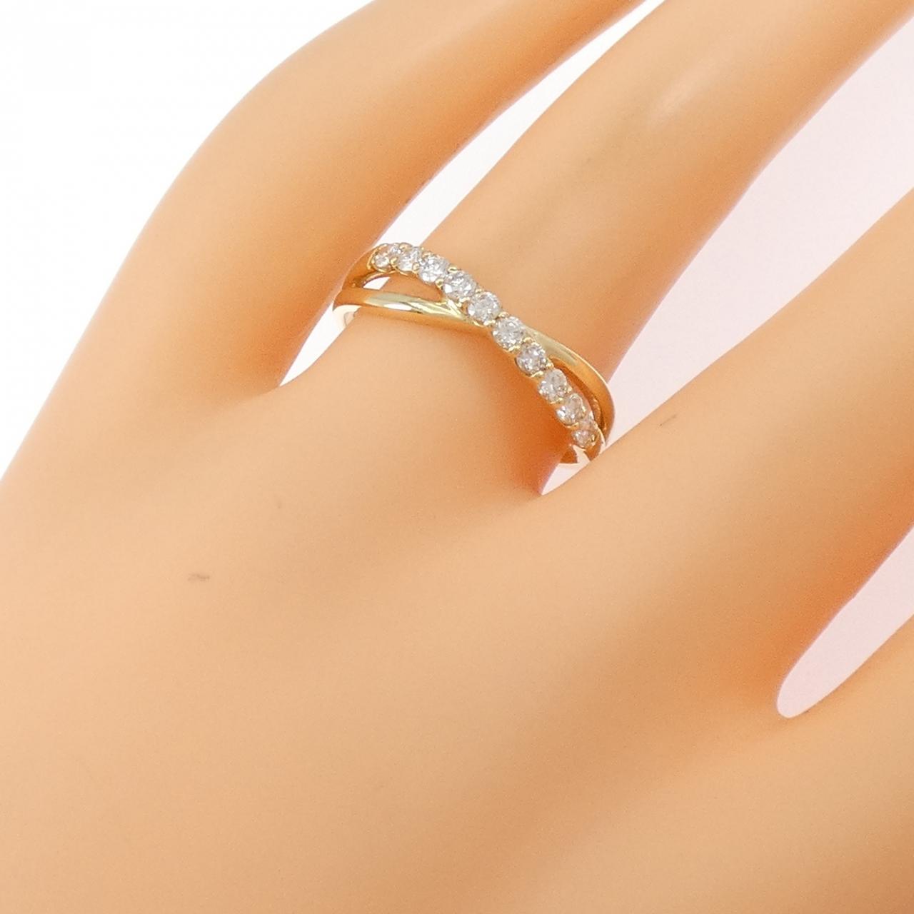 【リメイク】K18YG ダイヤモンド リング 0.30CT