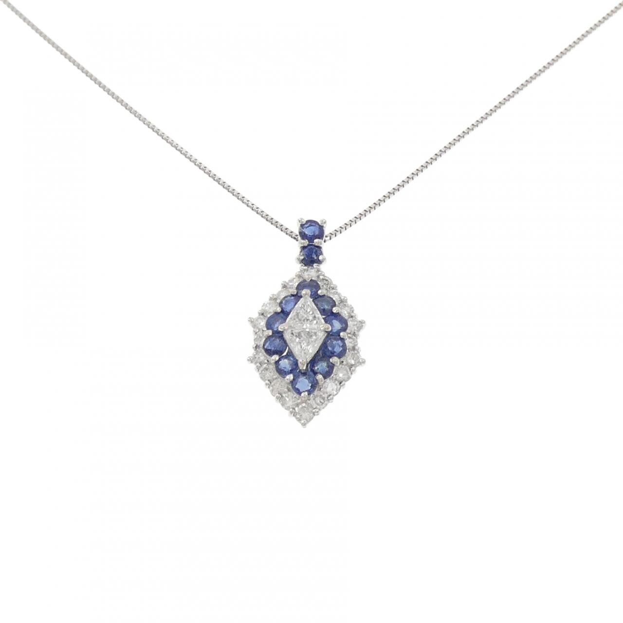 PT900/PT850 サファイヤ ネックレス 1.20CT