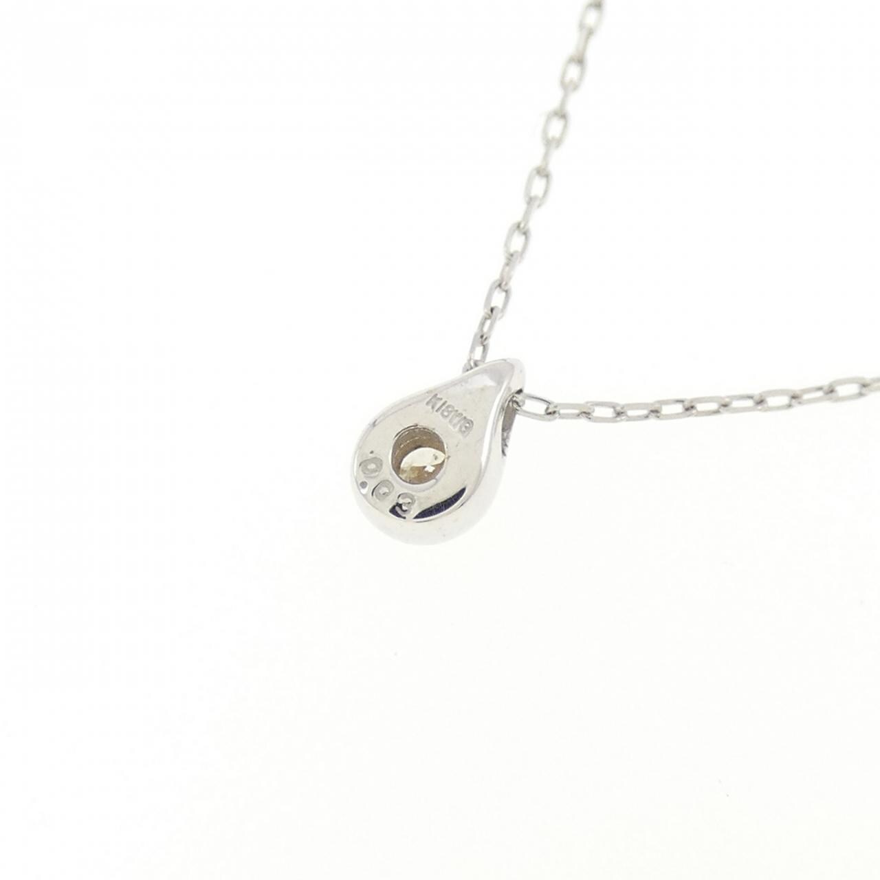K18WG ダイヤモンド ネックレス 0.03CT