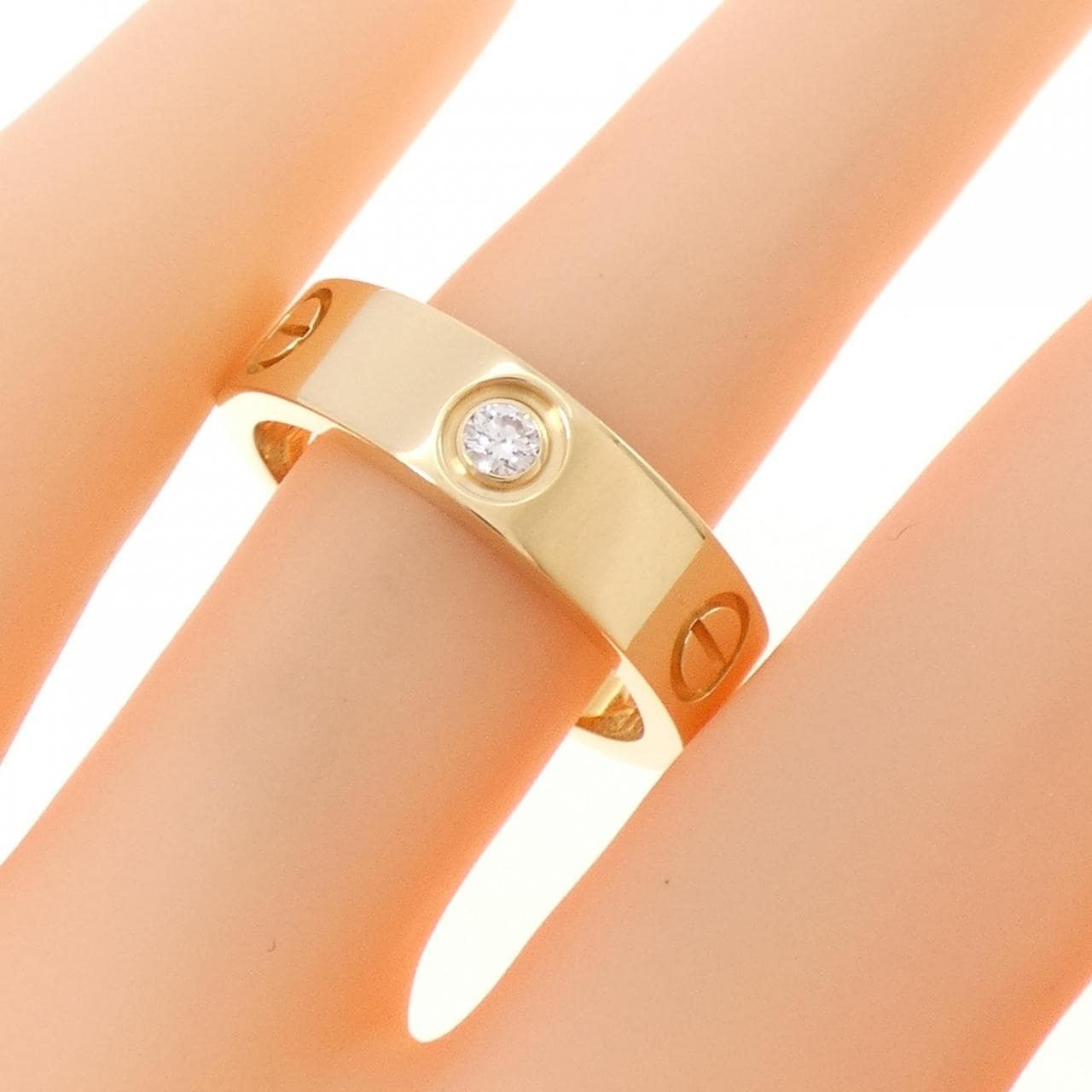 カルティエ ラブ ハーフダイヤ リング