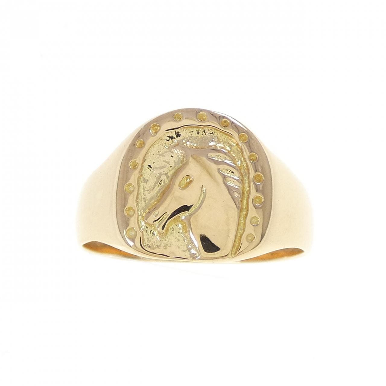 K18YG ホース リング