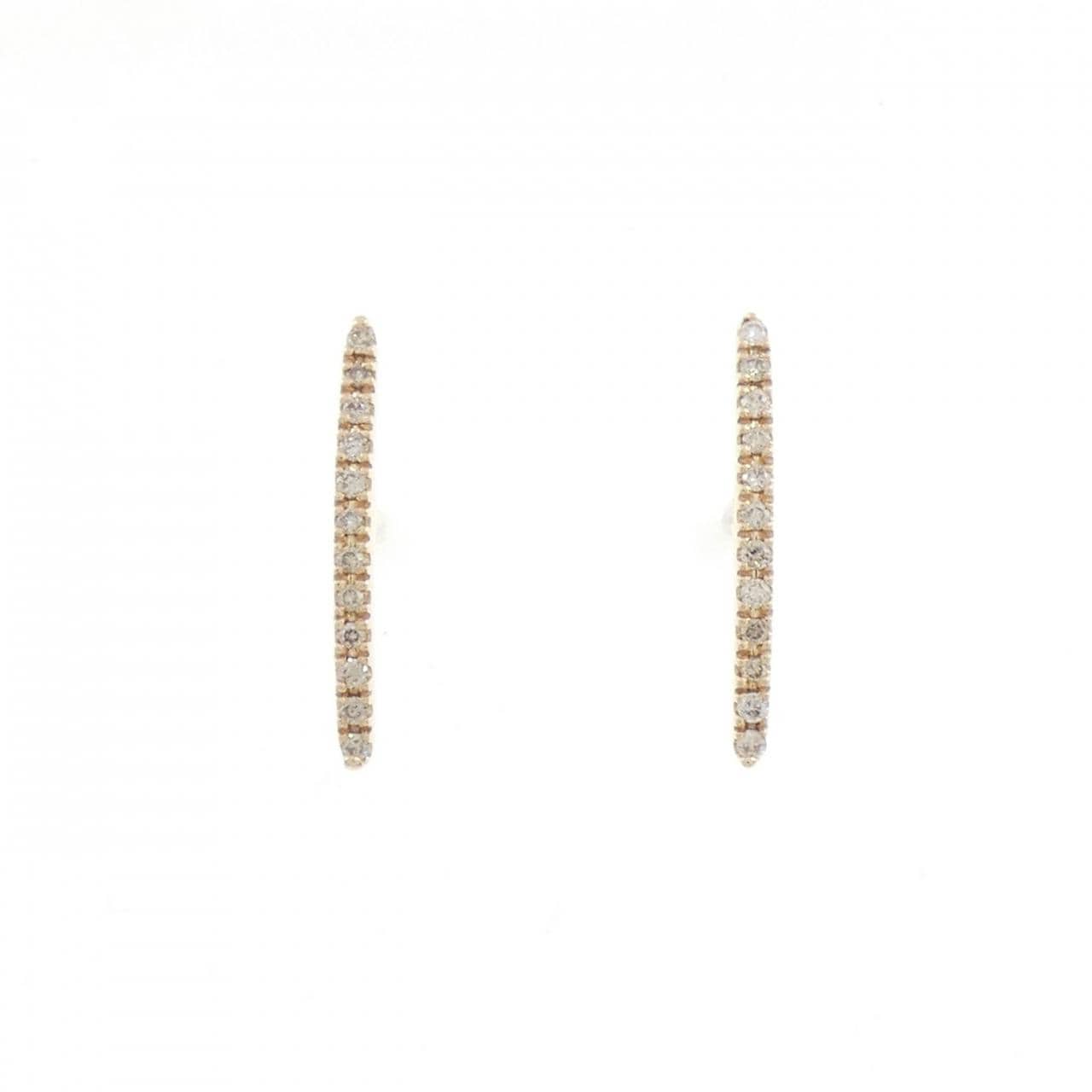 ヒロタカ ゴッサマー ショートバー ピアス 0.12CT