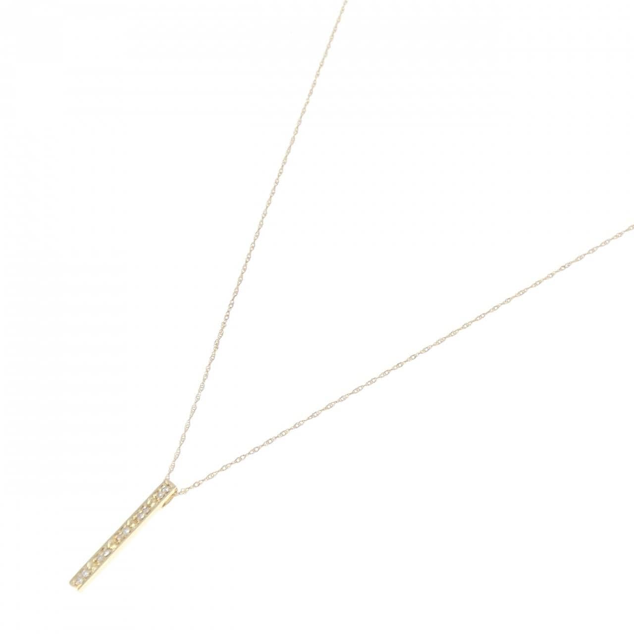 K18YG ダイヤモンド ネックレス 0.10CT