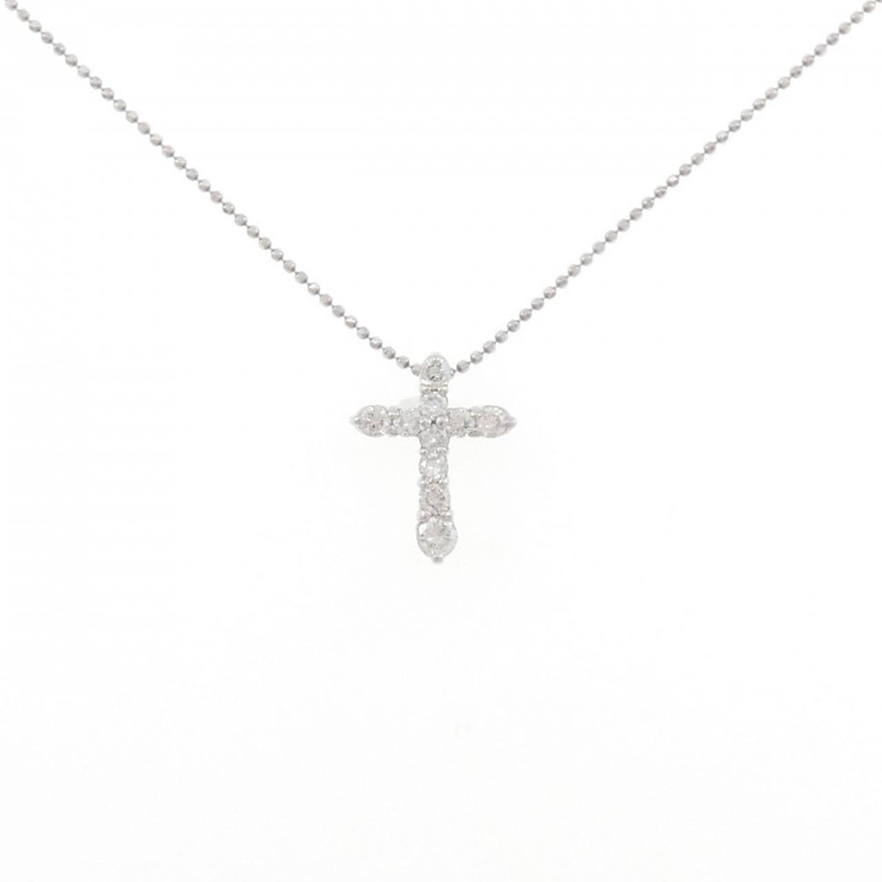 PT900/PT850 クロス ダイヤモンド ネックレス 0.50CT