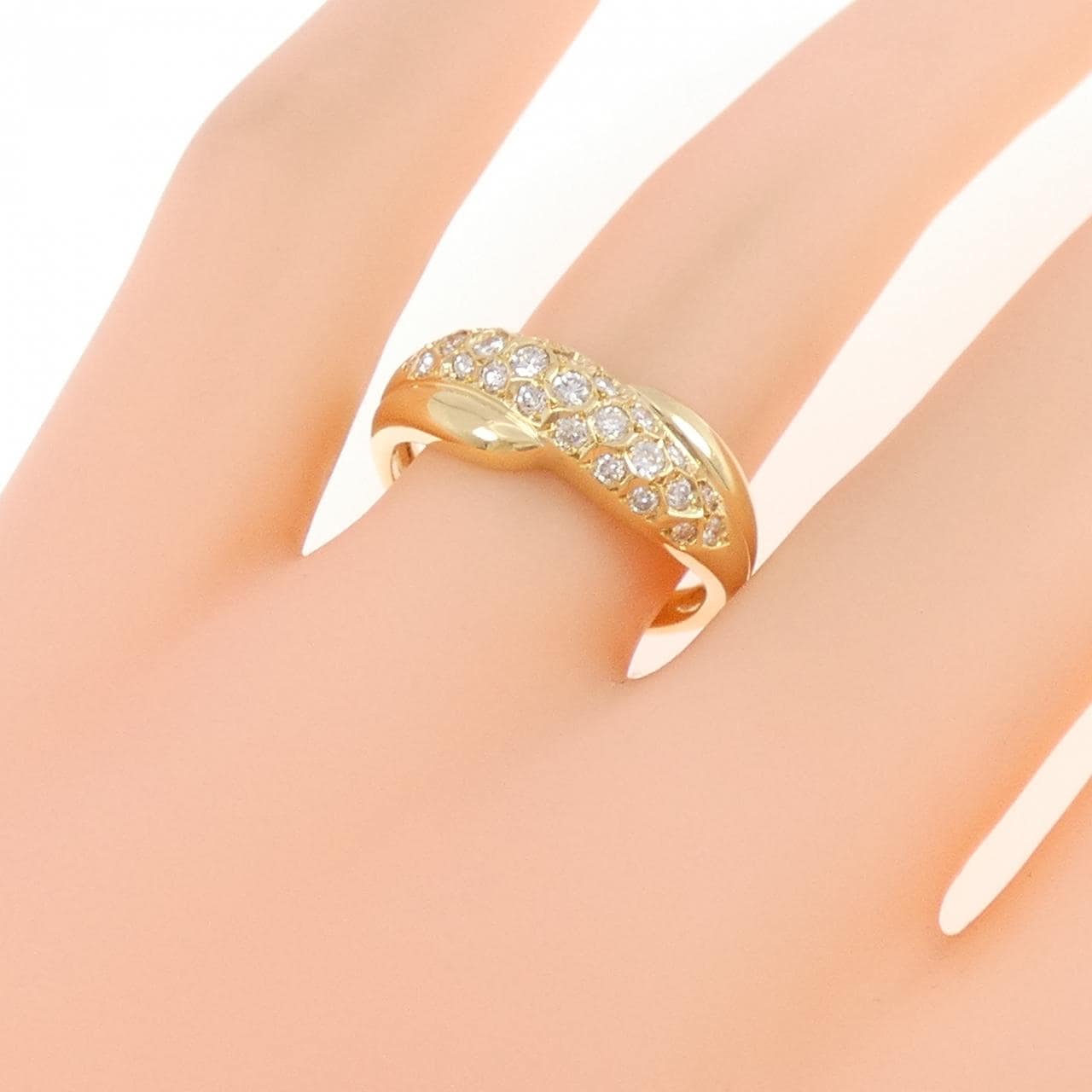 K18YG ダイヤモンド リング 0.36CT