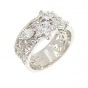 PT950 ダイヤモンド リング 0.65CT