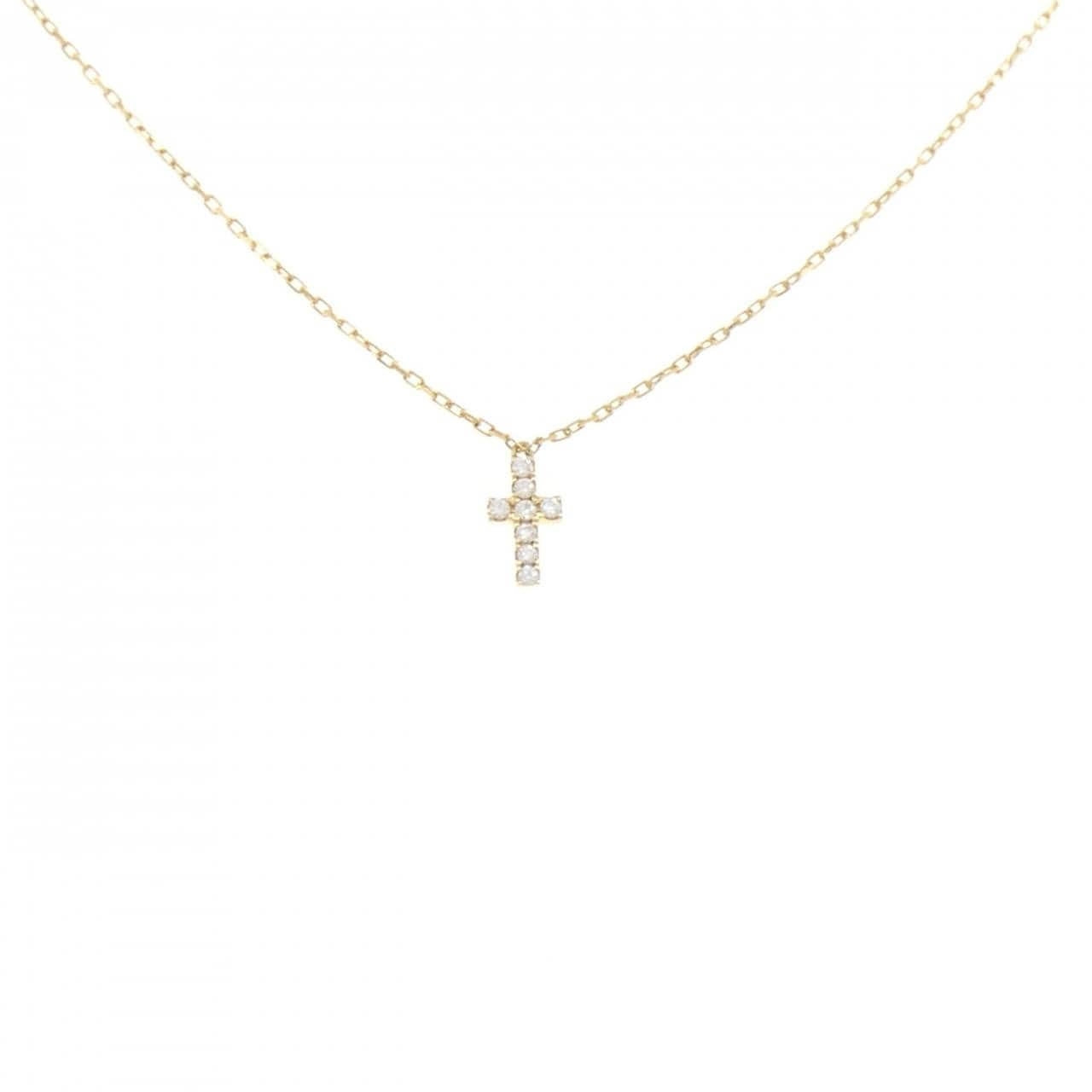 アーカー クロスパヴェ ネックレス 0.05CT