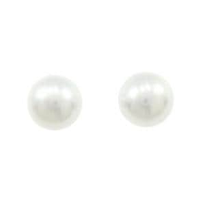K14WG 白蝶パール ピアス 11.1mm