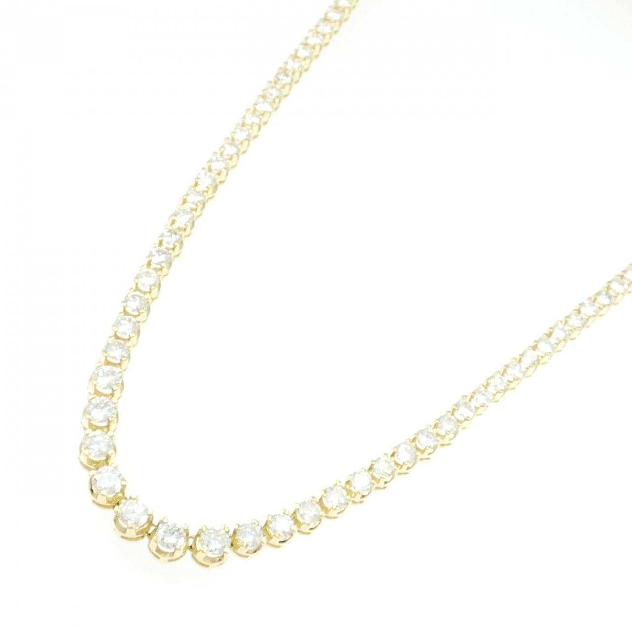750YG Diamond Necklace 10.06CT