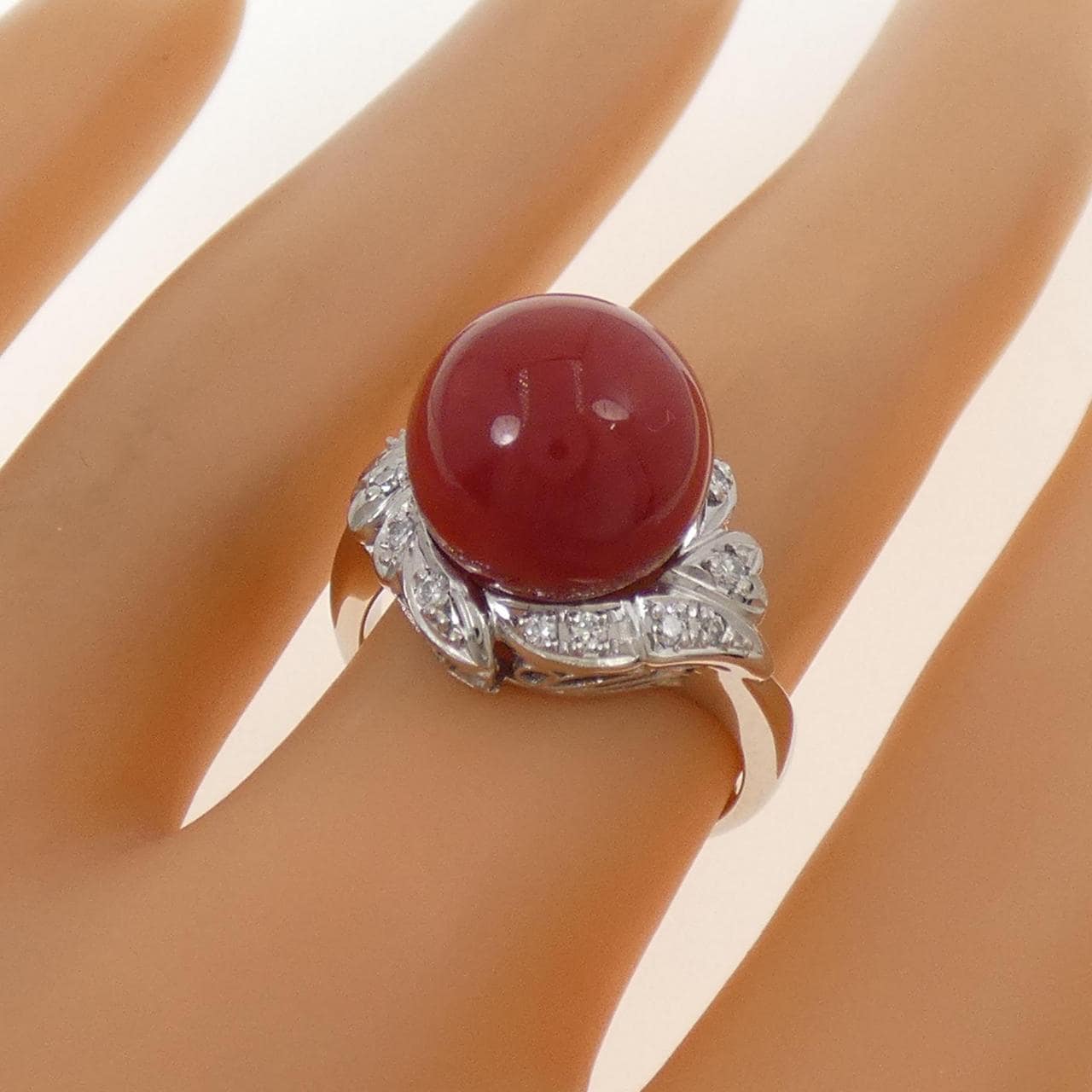 PT900 サンゴ リング 11.4mm