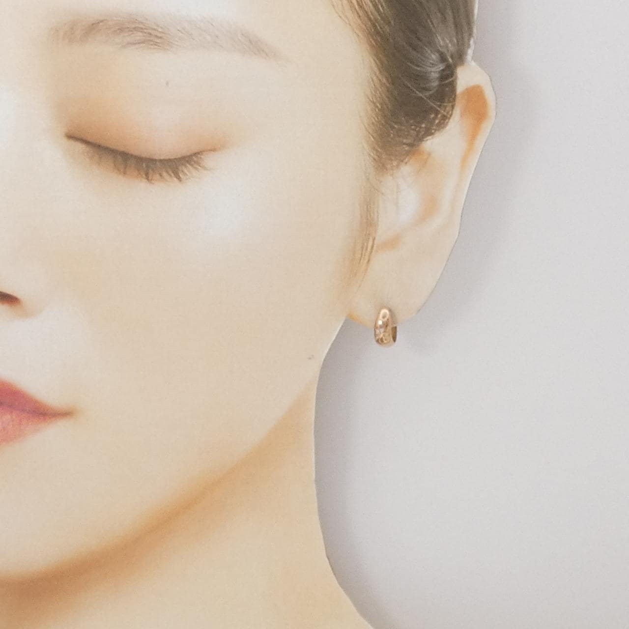 K18PG フラワー ピアス