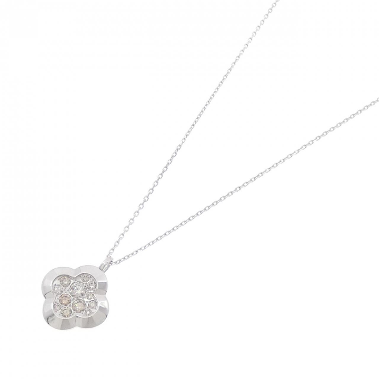 K18WG ダイヤモンド ネックレス 0.40CT