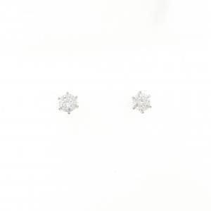【リメイク】PT900/ST ダイヤモンド ピアス 0.203CT 0.212CT D SI1 EXT H&C