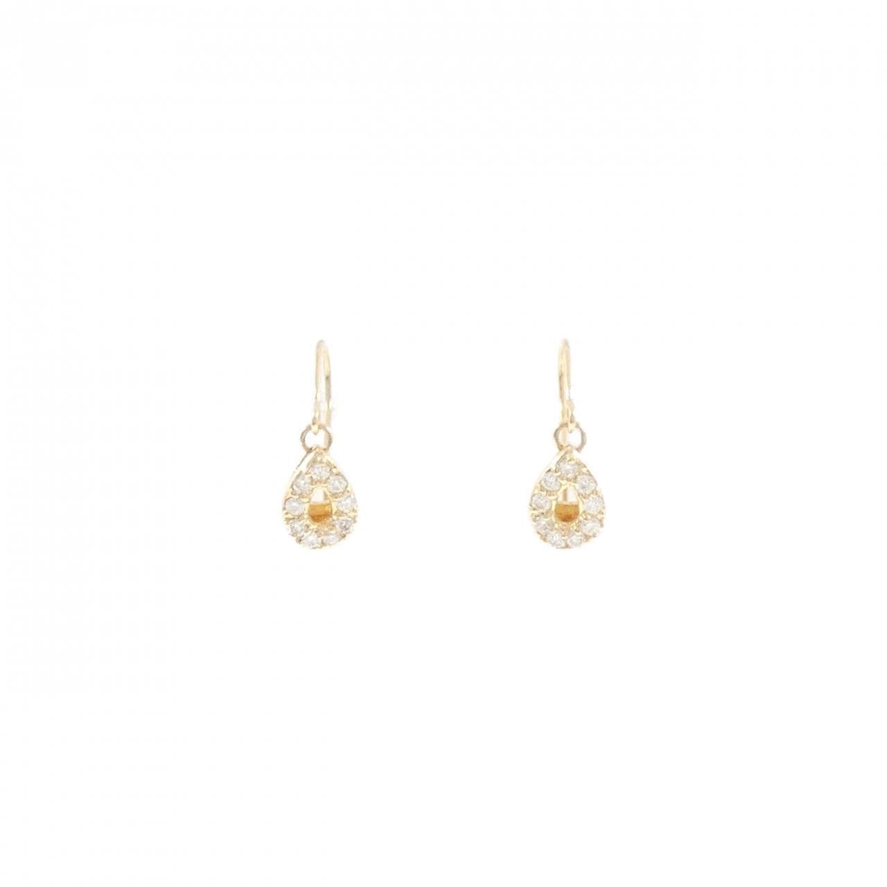 K18YG ダイヤモンド ピアス 0.14CT