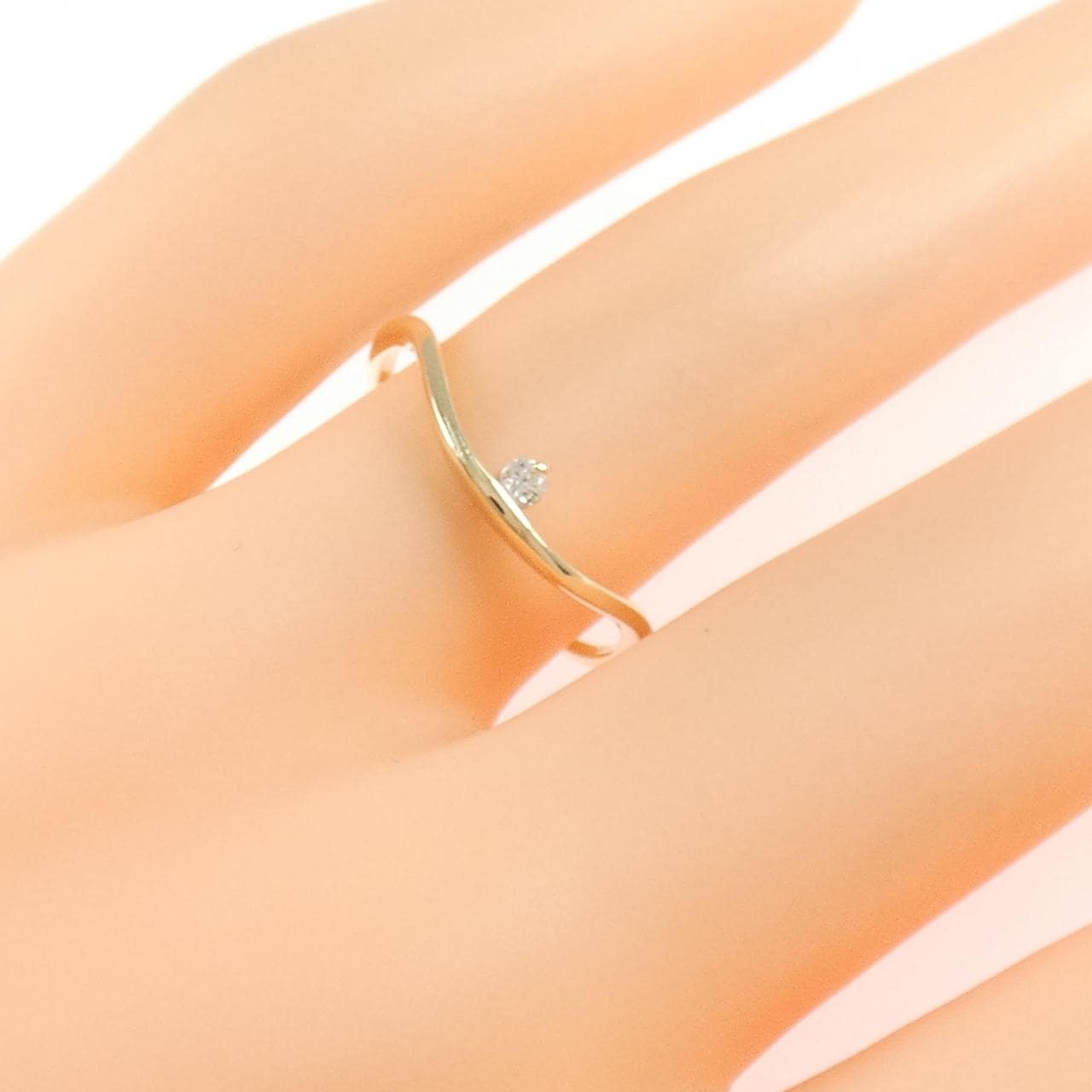 【リメイク】K10YG ダイヤモンド リング 0.03CT