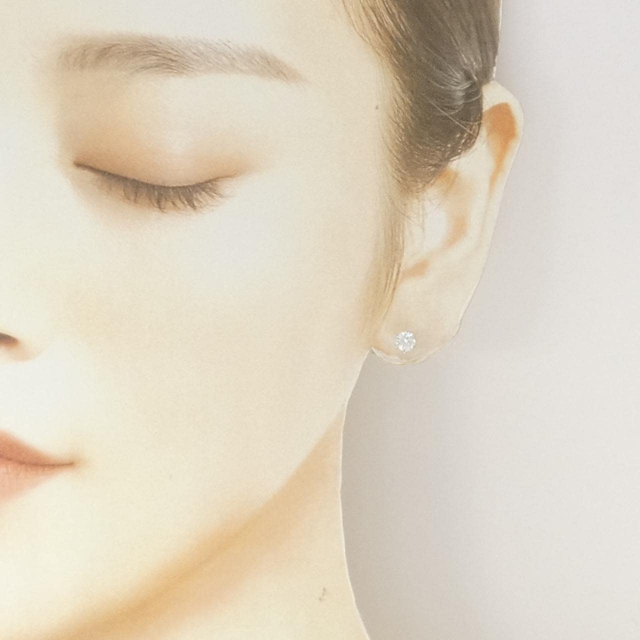 【リメイク】PT900/ST ダイヤモンド ピアス 0.339CT 0.347CT D VVS2 EXT