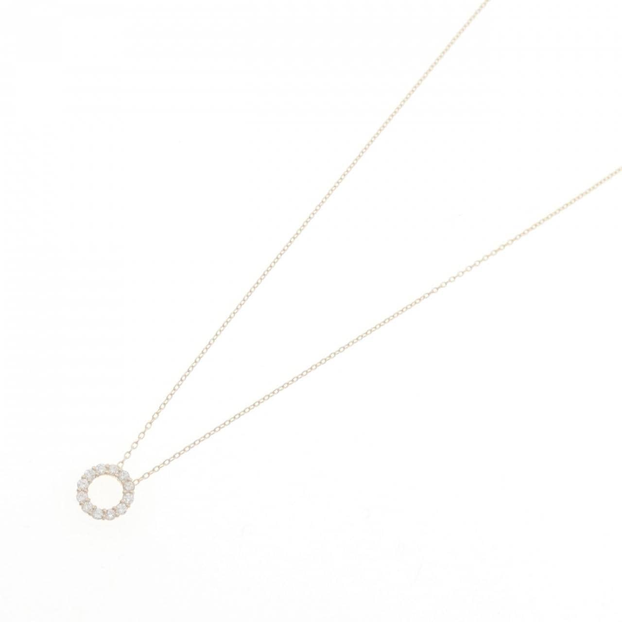 【リメイク】K10YG ダイヤモンド ネックレス 0.18CT